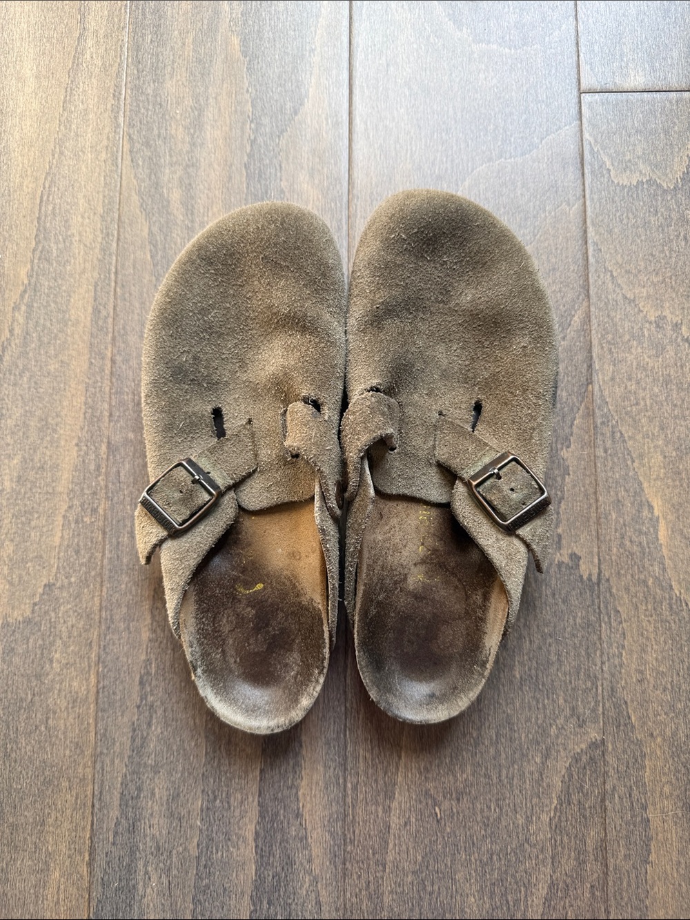 Vintage Birkenstock Suede Slip-On Clogs size 37